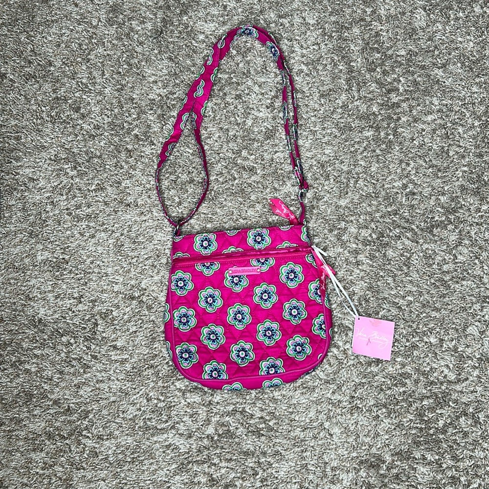 Vera Bradley Pink Swirl Flower Cross-body Bag